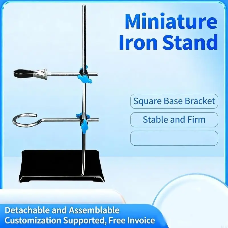 Soporte ajustable de laboratorio química con abrazaderas seguras - imagen 4