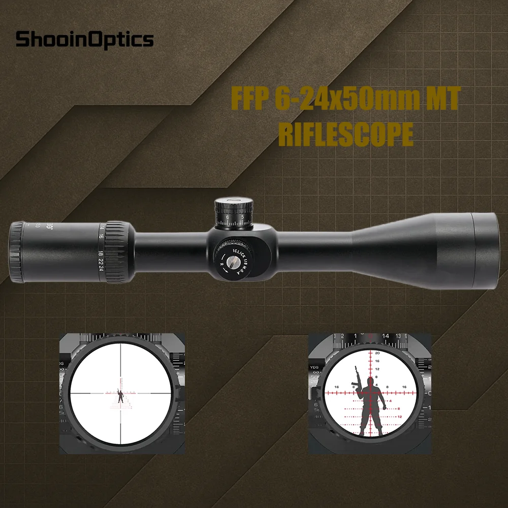 Shooin Optics mira telescópica FFP torretas precisión resistente golpes - imagen 2