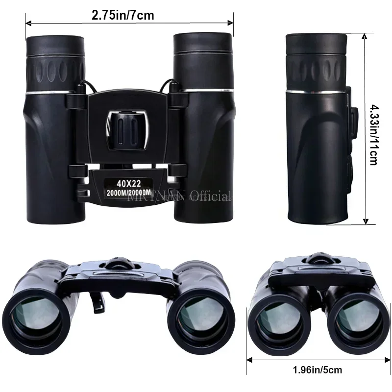 Binoculares HD BAK4 con óptica FMC y zoom para caza, camping - imagen 5