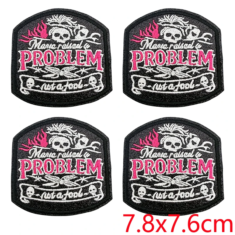 Parche bordado calavera playa – Termoadhesivo para ropa - imagen 5