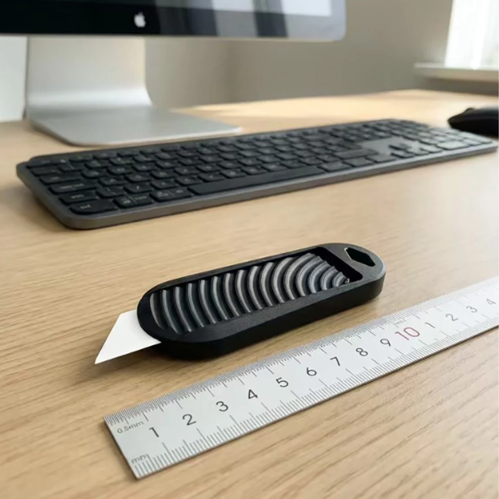 Cuchillo EDC de aluminio con cuchilla reemplazable para bolsillo - imagen 2