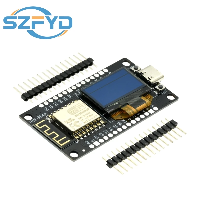 NodeMCU ESP8266 placa de desarrollo con WiFi y pantalla OLED