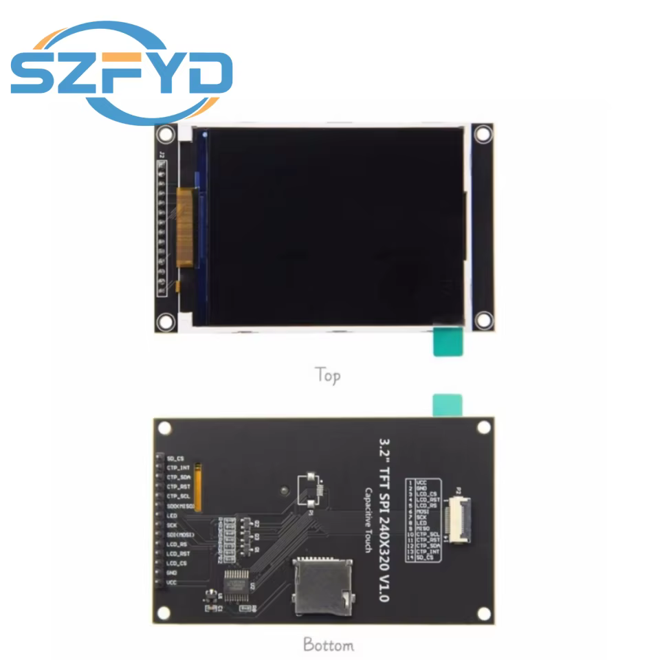 Pantalla TFT ILI9341V 3,2" 320×240 táctil SPI - imagen 5