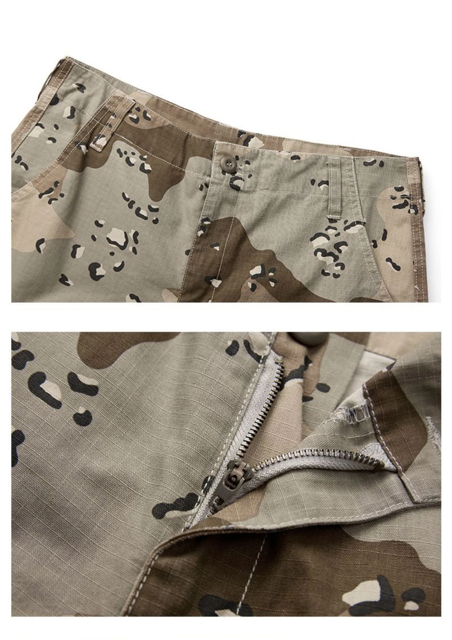 Pantalones tácticos camuflaje algodón cuadros varios bolsillos hombre - imagen 5