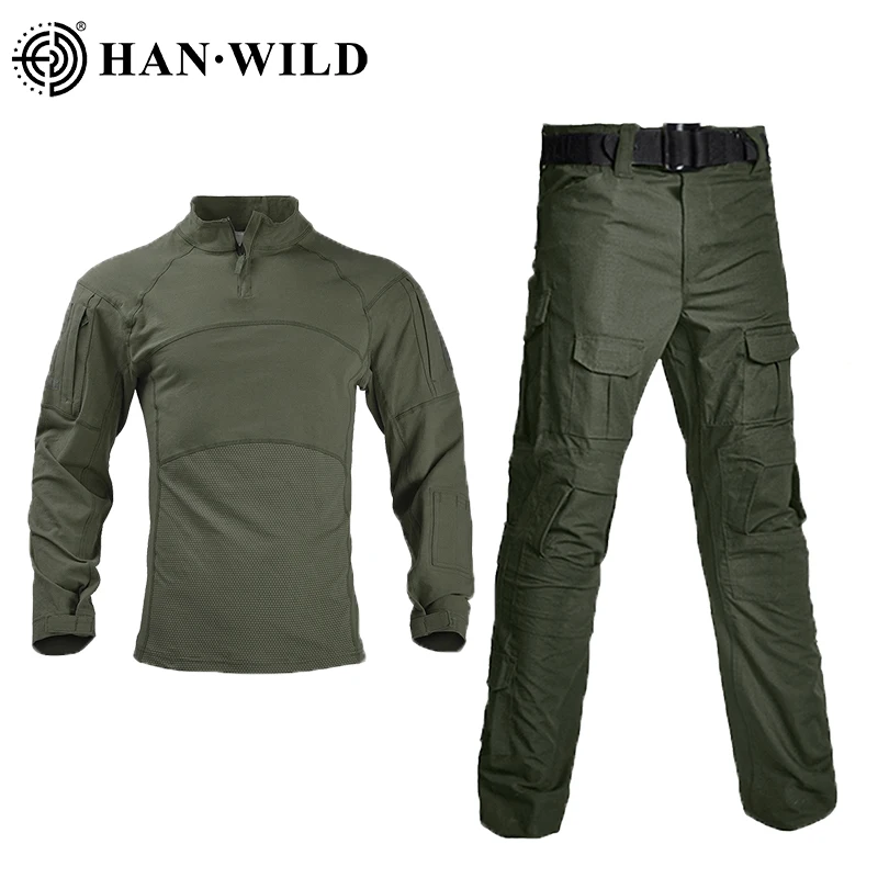 Uniforme táctico camuflaje de combate – Camisa y pantalón elástico