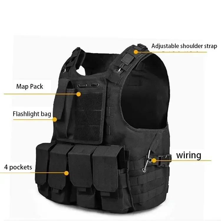 Chaleco táctico resistente al desgaste para adiestramiento aire libre - imagen 4