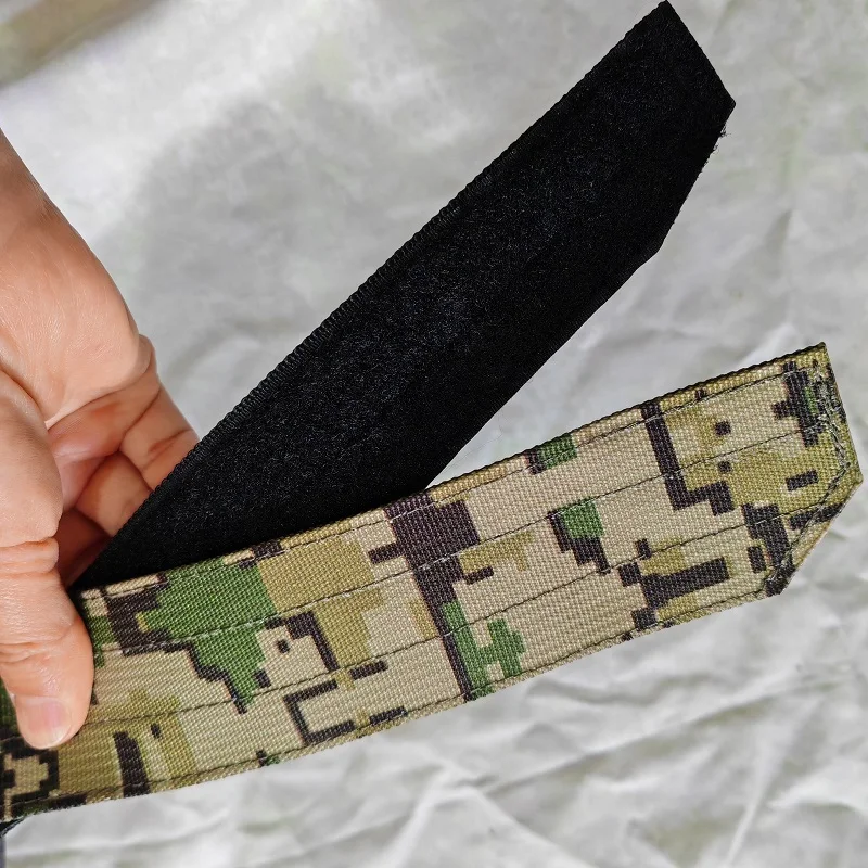 Cinturón táctico de nailon doble capa resistente para exteriores