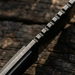 Cuchillo de supervivencia fijo acero con funda exterior