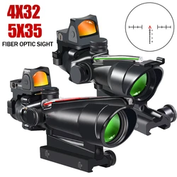 Mira táctica con fibra óptica roja y verde para Picatinny rifle