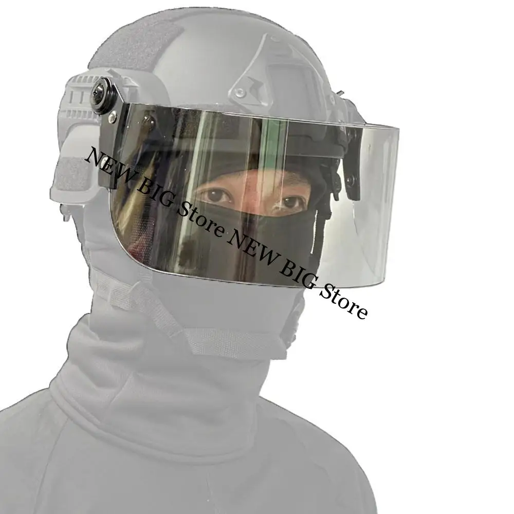 Protección facial anti-BB con gafas PC transparentes para casco - imagen 5
