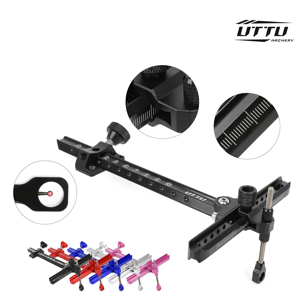 Mira arco recurvo 9" aluminio ajustable competición y caza - imagen 2