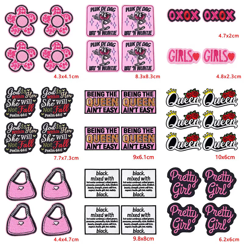 Parches termoadhesivos Girl Power para aplicar con plancha