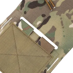 Bolsas laterales tácticas expandibles para portaplacas y walkie-talkie
