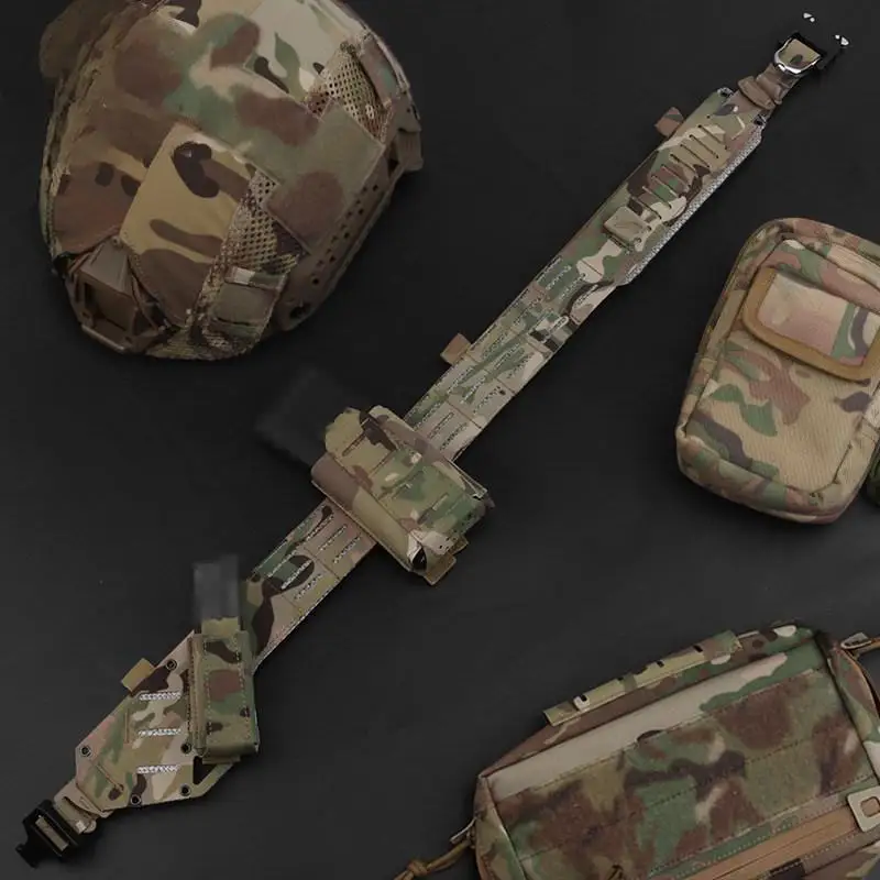 Cinturón táctico MOLLE doble cadera Special Forces con placa - imagen 4