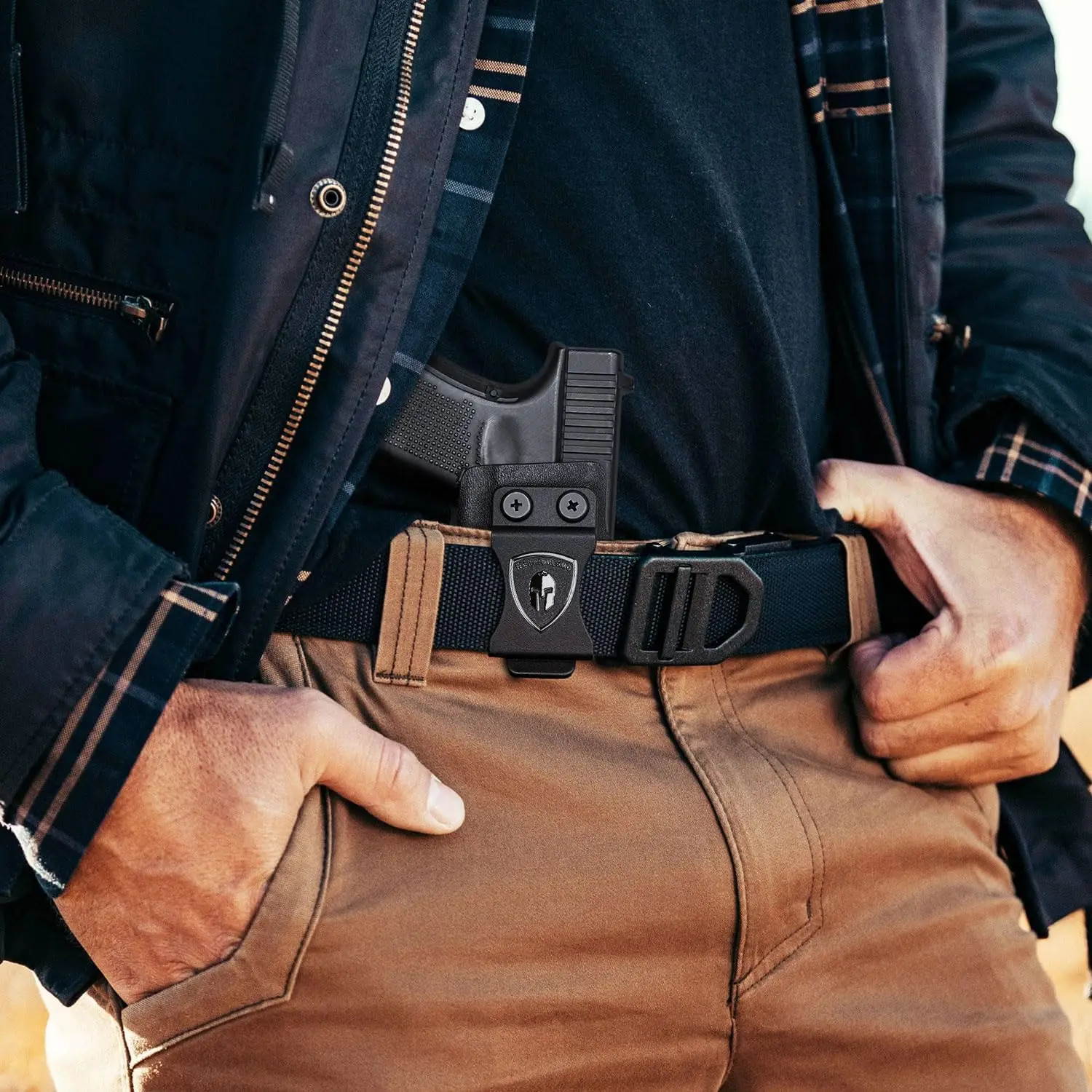 Funda IWB Kydex Glock 43X MOS con TLR-7X Sub, corte óptico - imagen 4