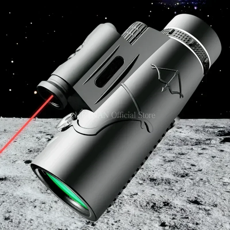 Telescopio monocular con zoom HD, para caza y camping, trípode