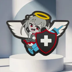 Parche táctico PVC ángel médico anime – Moral gancho y bucle MOLLE