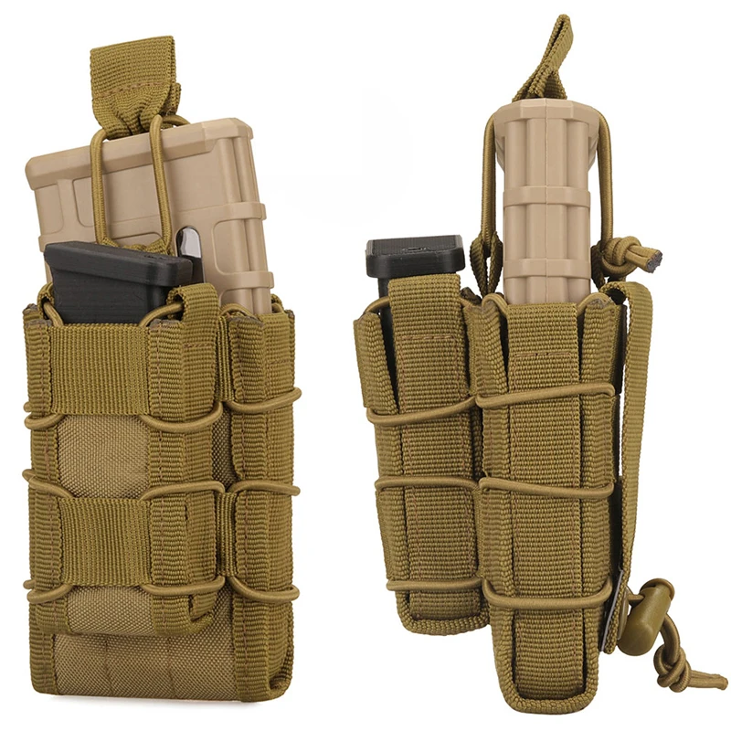 Porta-magasines táctico MOLLE rifle y pistola retención elástica - imagen 3