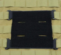 Panel adaptador MOLLE para chaleco táctico con velcro gancho y bucle