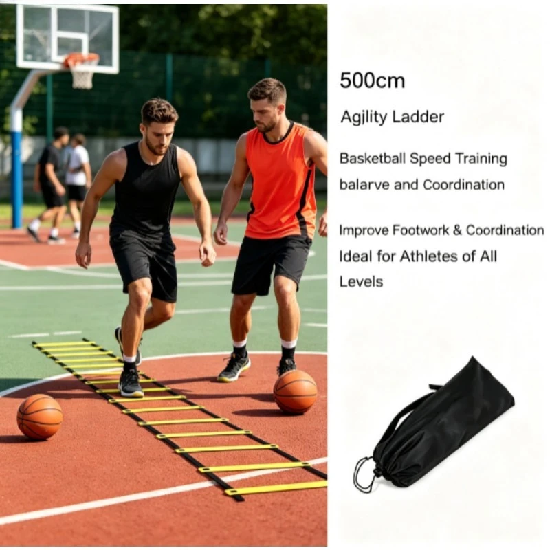 Escalera de agilidad para fútbol – Entrenamiento de velocidad en nylon - imagen 4