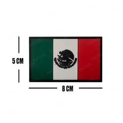 Parche PVC bandera nacional táctico velcro
