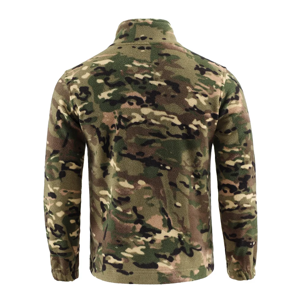 Chaqueta táctica softshell militar con capucha camuflaje invierno
