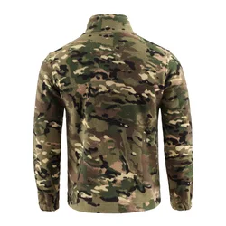 Chaqueta táctica softshell militar con capucha camuflaje invierno