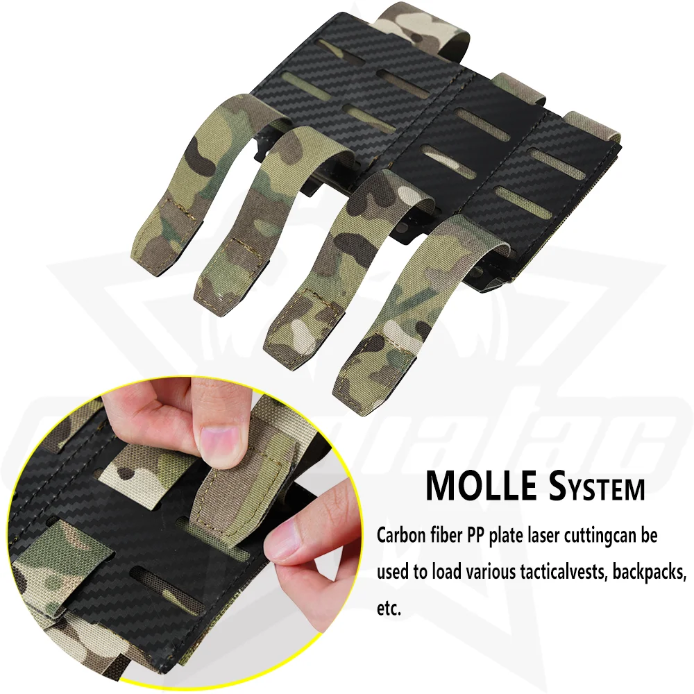 OphidianTac bolsa portacargadores doble elástica con placa PP carbono - imagen 2