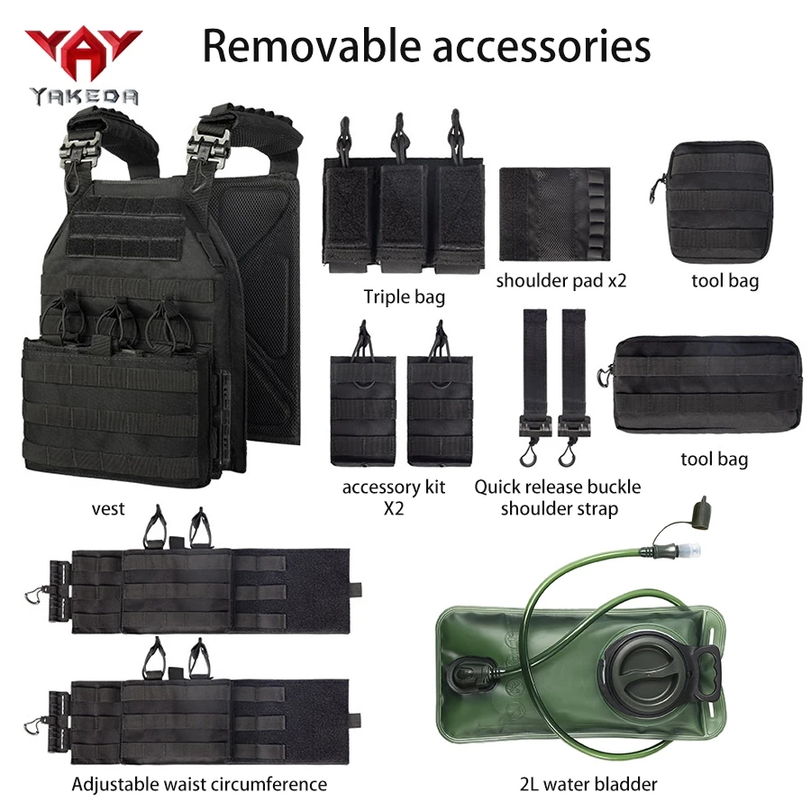 Chaleco táctico multiusos nylon ripstop para exteriores y camping - imagen 4