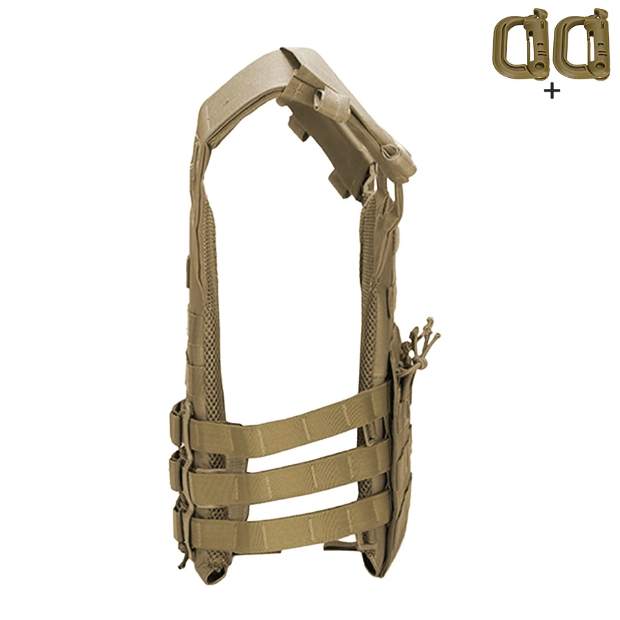 Chaleco táctico MOLLE ligero transpirable nylon ajustable con elástico - imagen 3