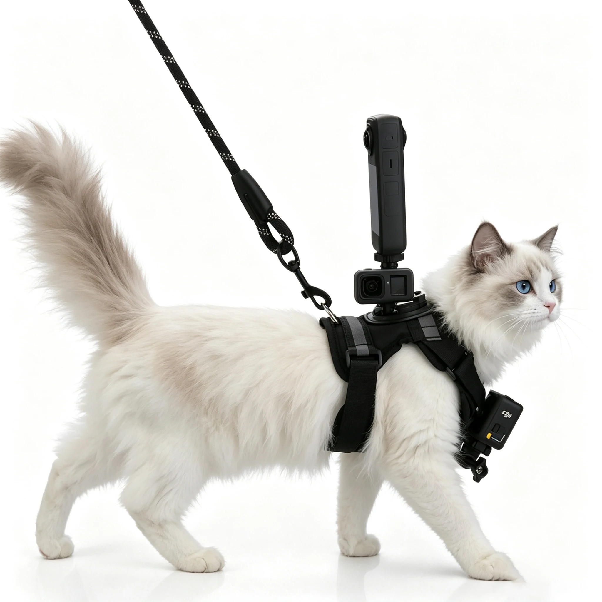 JOAXOR Arnés para gatos ajustable antiescape ligero doble agarre - imagen 4