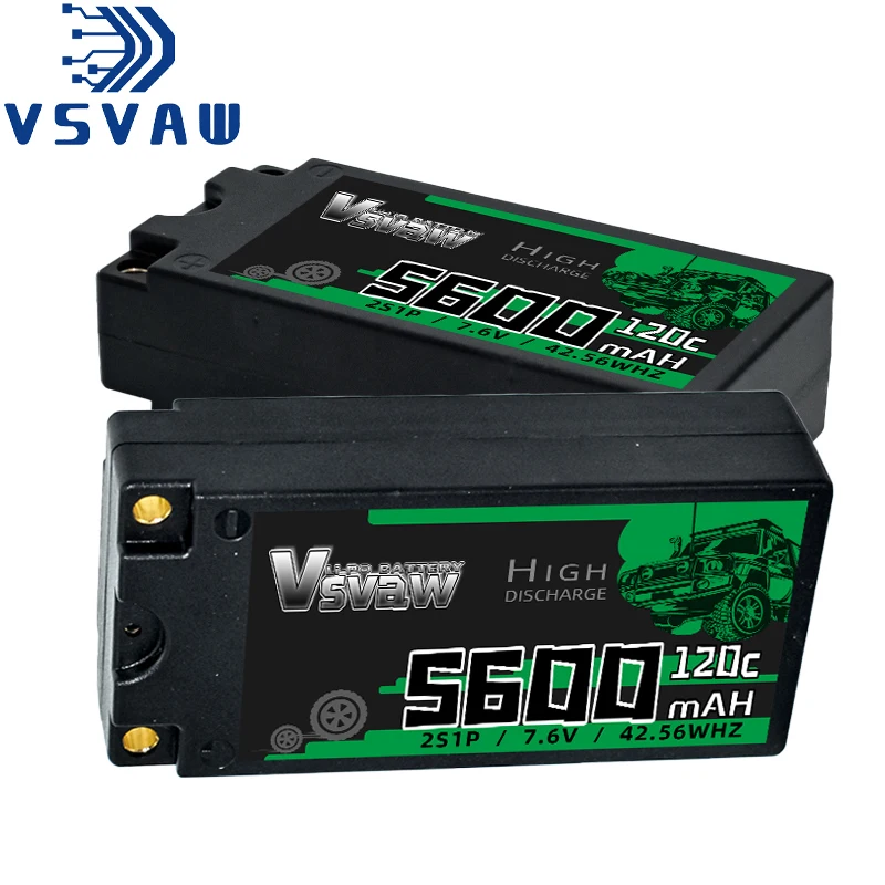 VSVAW batería LiPo HV carcasa rígida conector Deans para RC