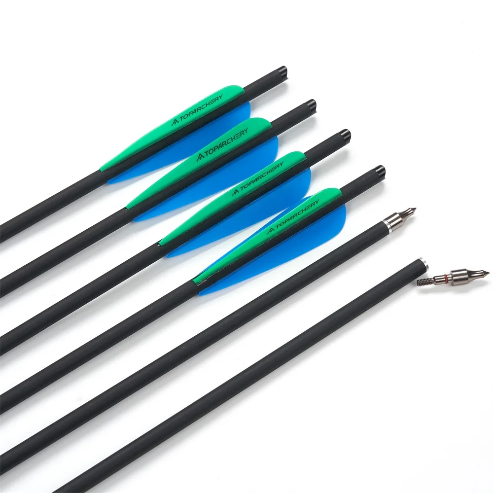 Toparchery flechas de carbono mixto para ballesta de caza y blanco - imagen 4