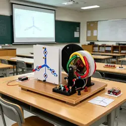 Generador eléctrico manual para laboratorio, trifásico AC/DC