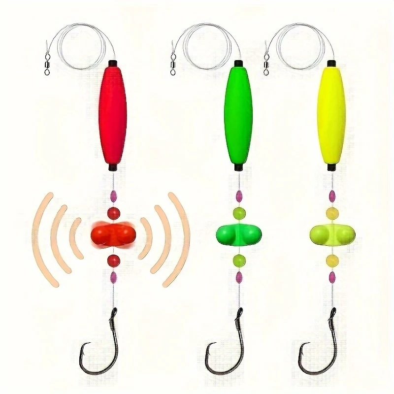 Plomada flotante con cuentas, anzuelo redondo para pesca distancia - imagen 2