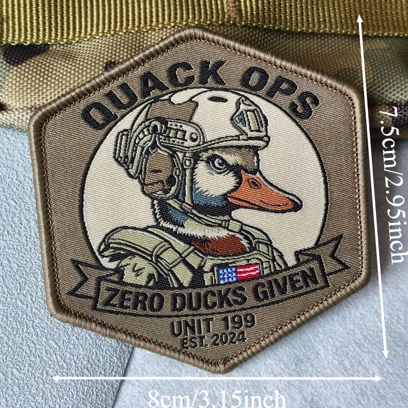 Parches tácticos búho capibara para ropa con gancho y bucle - imagen 2