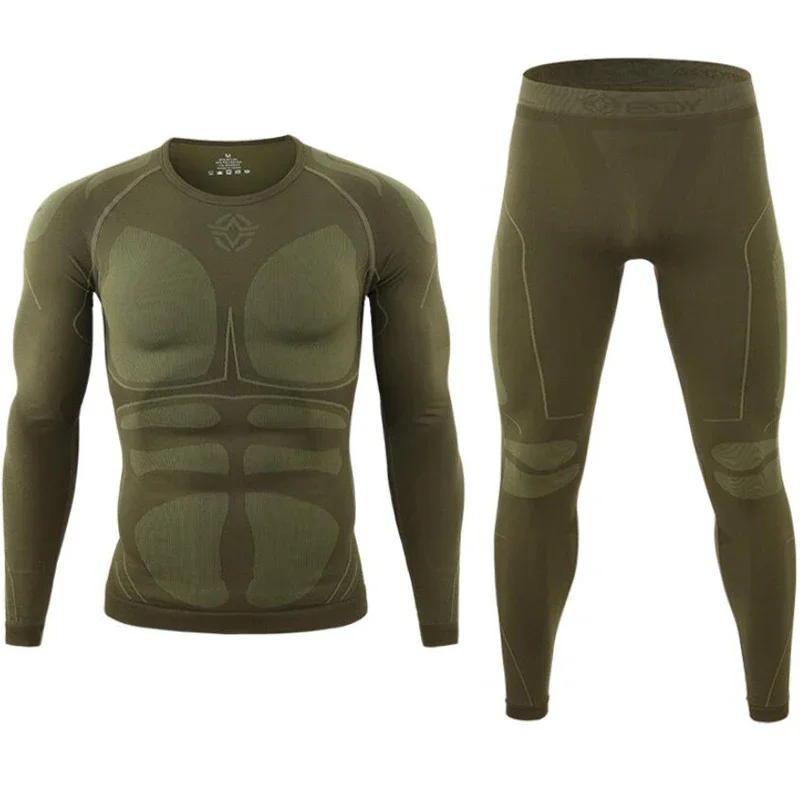 Base layer térmico hombre – Mallas compresión Lana Merino invierno