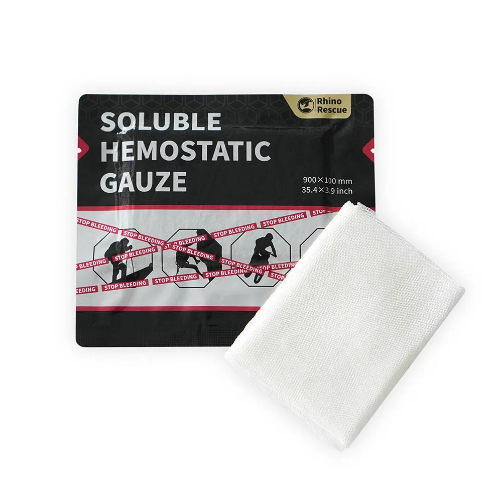 Gasa hemostática soluble de emergencia – Vendaje táctico para traumatismos - imagen 5
