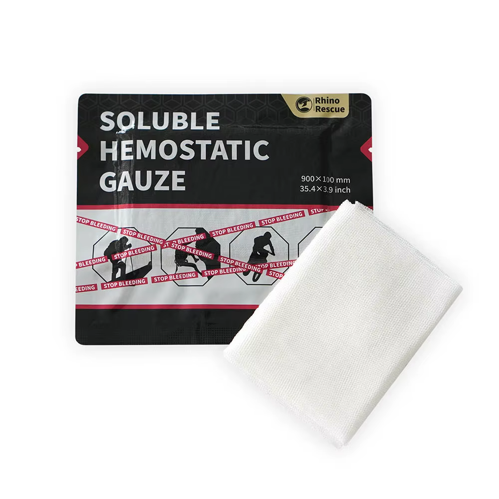 Gasa hemostática soluble de emergencia – Vendaje táctico para traumatismos - imagen 5