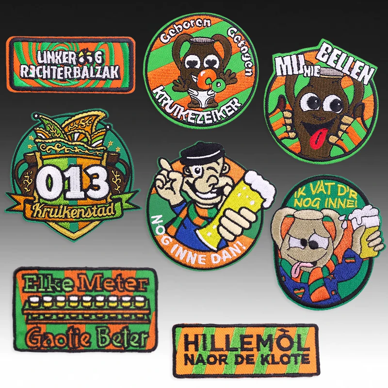 Kruikenstad Embleem parches bordados para planchar Países Bajos carnaval - imagen 2