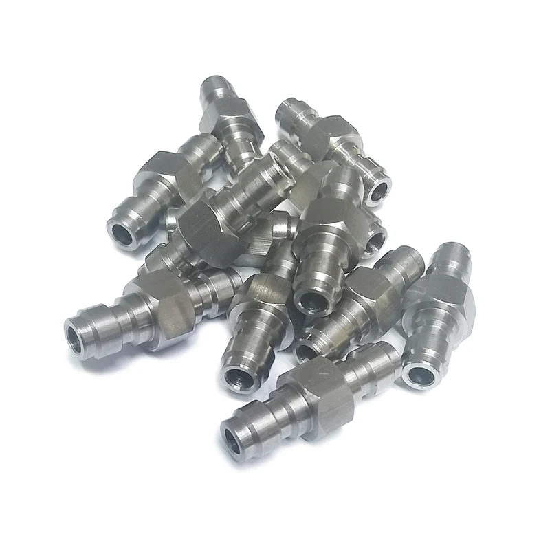 Adaptador HPA macho-hembra 8mm acero inoxidable alta presión - imagen 5