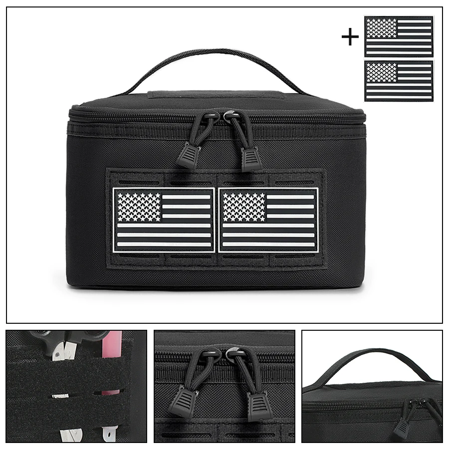 Bolso táctico para exterior de nailon con compartimentos desmontables - imagen 5