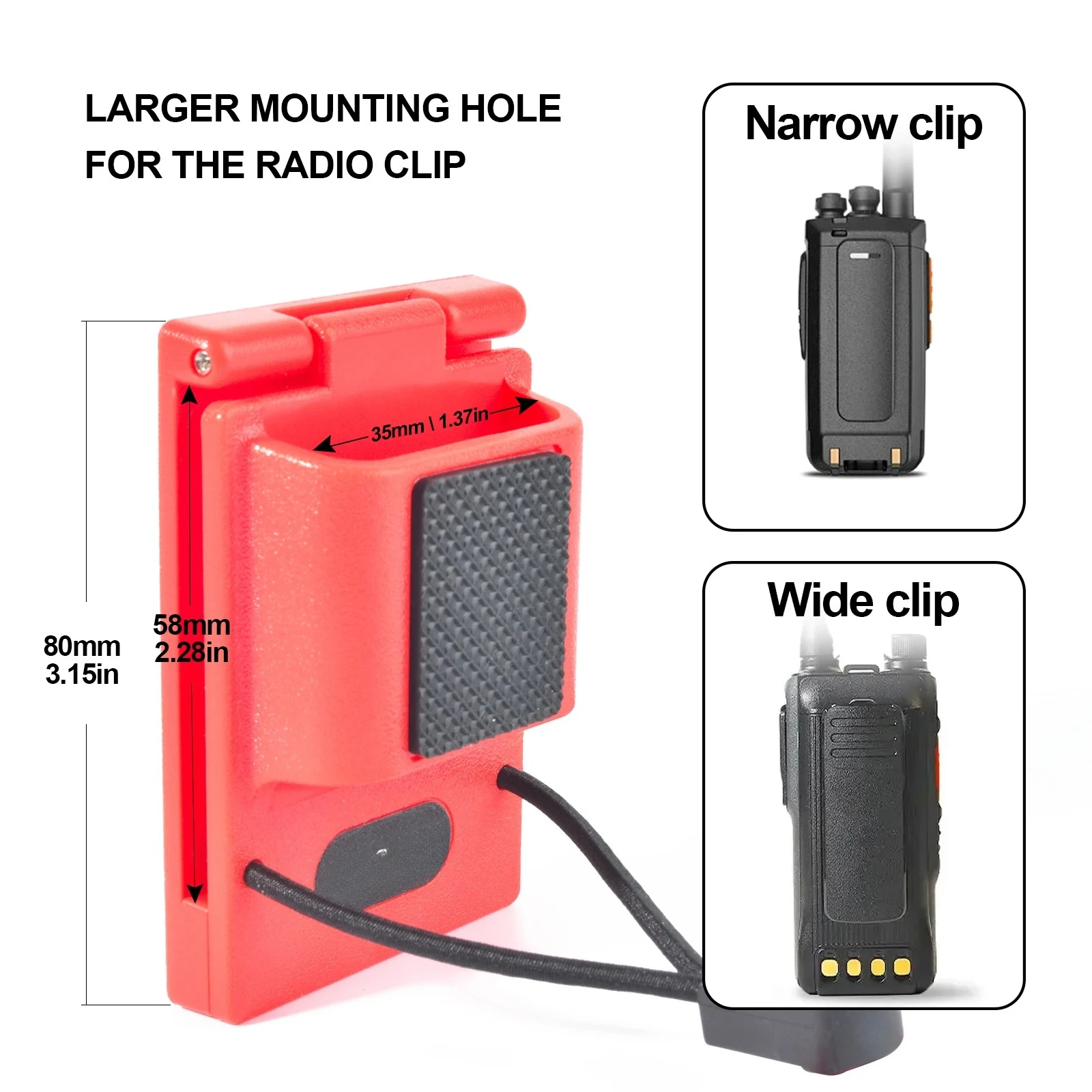 Funda para radio con clip de liberación rápida y cordón ajustable - imagen 5