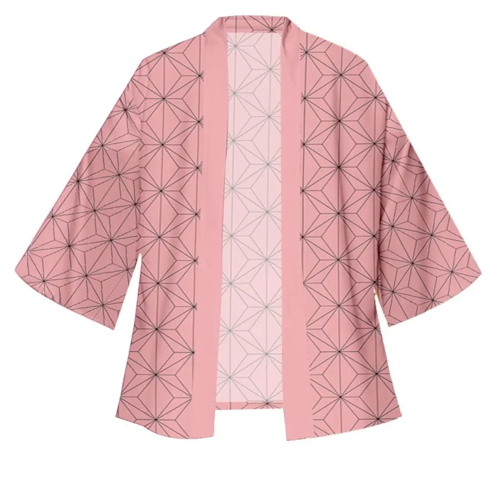 Kimono cosplay japonés Kochou Shinobu y Tanjirou Kamado haori