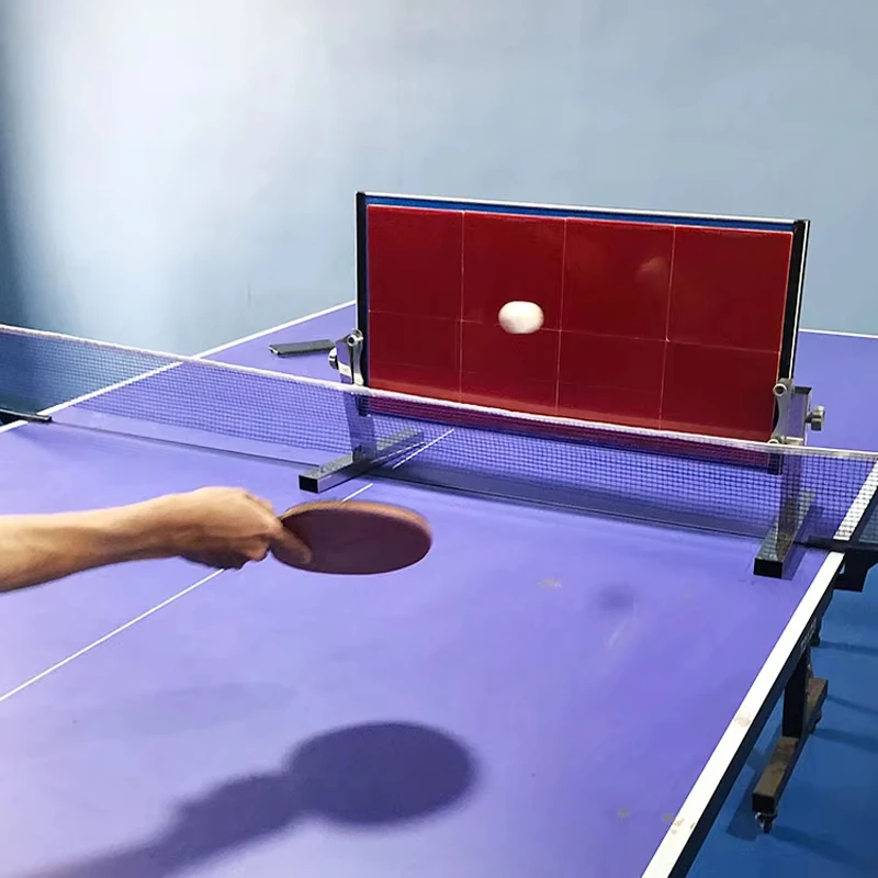 Tabla rebote ping pong profesional – Entrenador ajustable práctica tenis de mesa - imagen 4