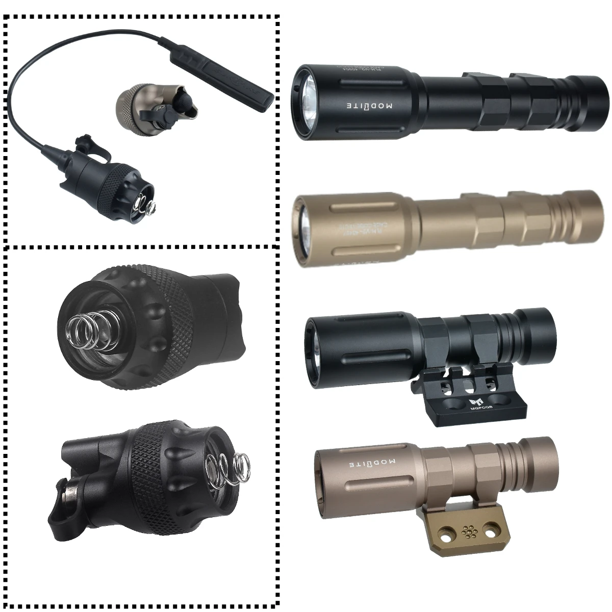 Linterna táctica PLH-V2 LED blanca de alta luminosidad para caza - imagen 3