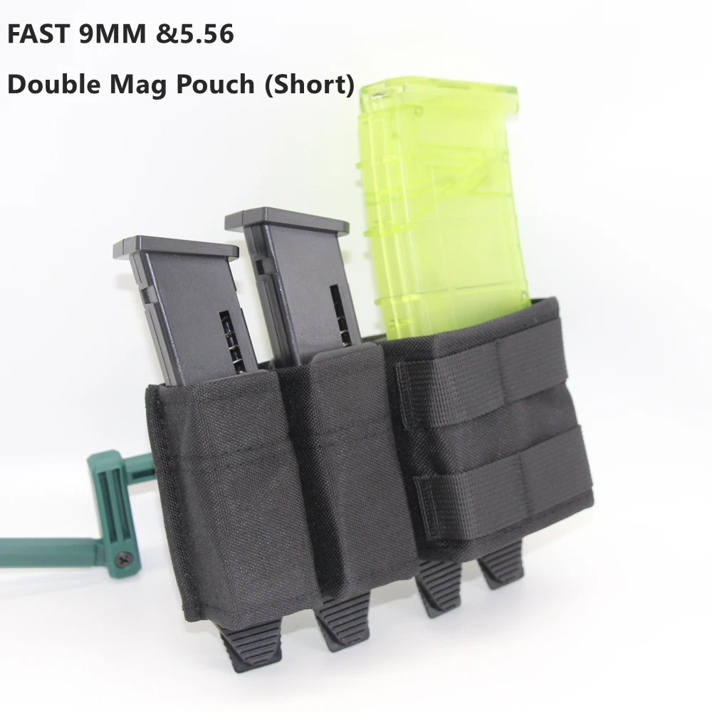 Portacargadores MOLLE Negro para chaleco FAST, sistema colgante