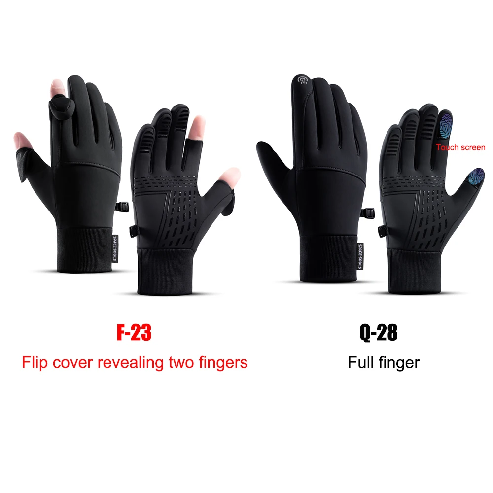 Guantes tácticos de invierno a prueba de viento con pantalla táctil