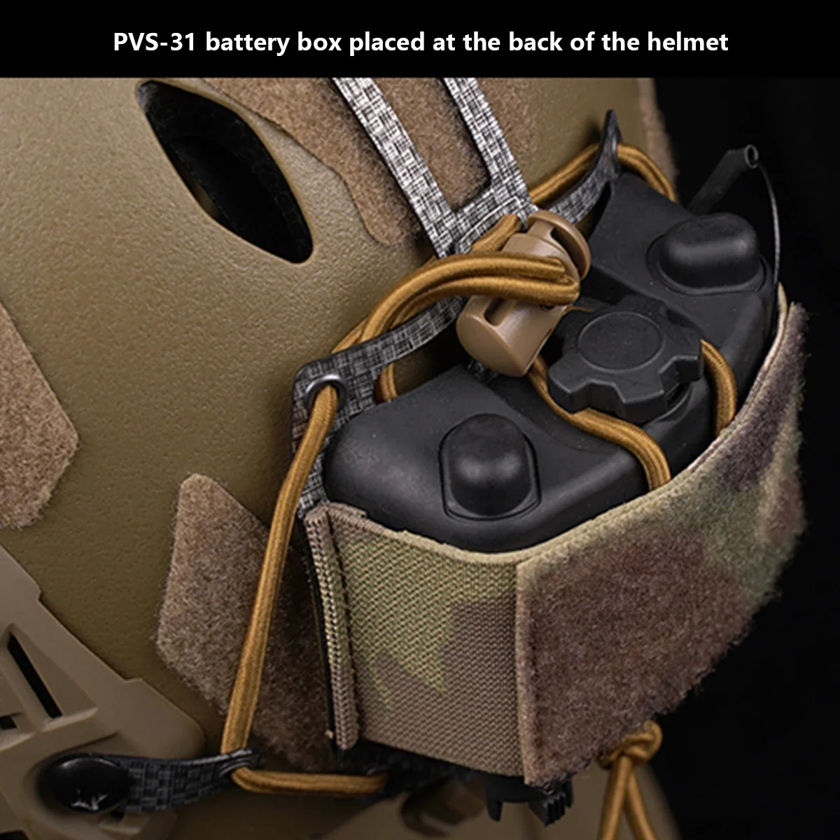 Caja batería PVS31 – Sistema retención casco táctico NVG - imagen 4