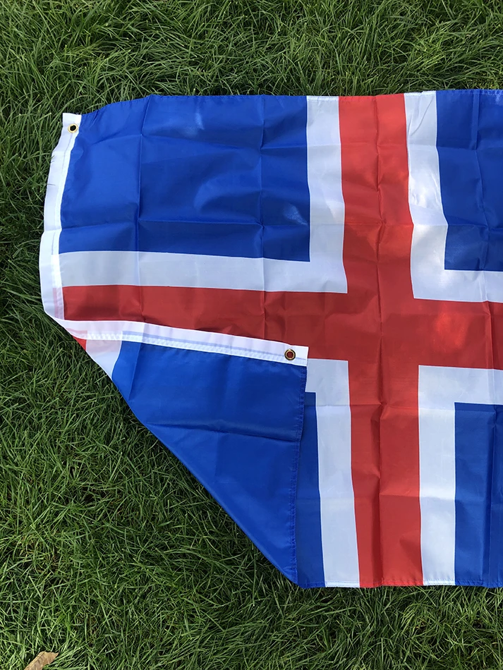 SKY Bandera Islandia poliéster Cruz Roja azul islaza - imagen 5